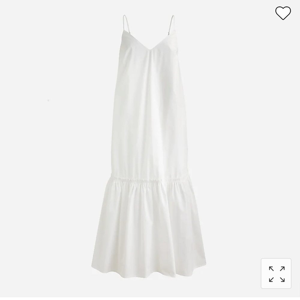 NWT J.Crew Tiered Cotton Poplin Dress Midi size Small